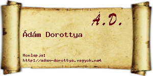 Ádám Dorottya névjegykártya