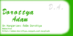 dorottya adam business card