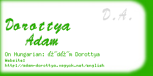 dorottya adam business card